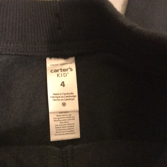 Carter's Kid Fleece-Lined Joggers, Sz 4, NEW! - Picture 12 of 14
